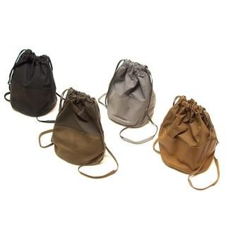 ARTS&CRAFTS(ĥɥե/CALF LEATHER COMBI DRAWSTRING POUCH M 쥶ӶM