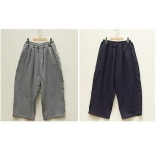 オーディナリーフィッツ✨ゆったりバルーンシルエット コットンボールパンツ スミ黒 オーディナリーフィッツ✨ゆったりバルーンシルエット コットン
