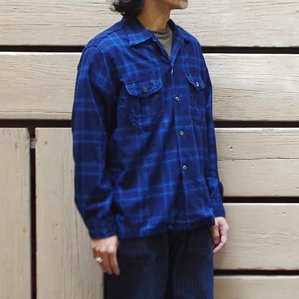 Post O'Alls(ポストオーバーオールズ) / New Shirt : Indigo Check 2