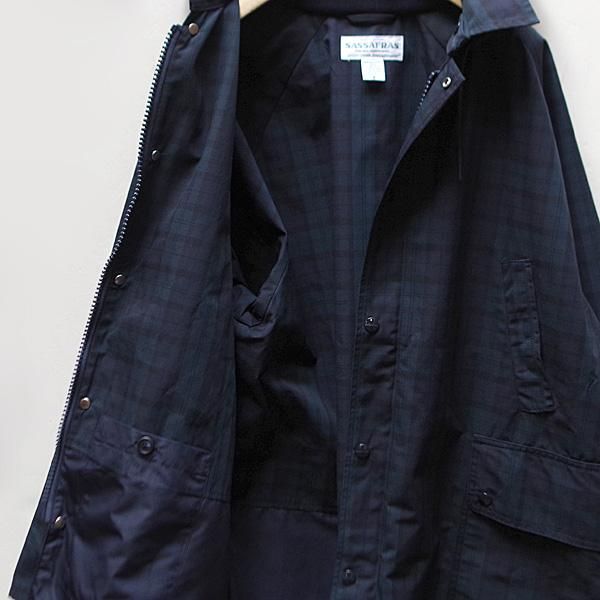 SASSAFRAS(ササフラス)/Fall Leaf Coat + : Black Watch SASSAFRAS(ササフラス)/Fall Leaf Coat + : Black Watch