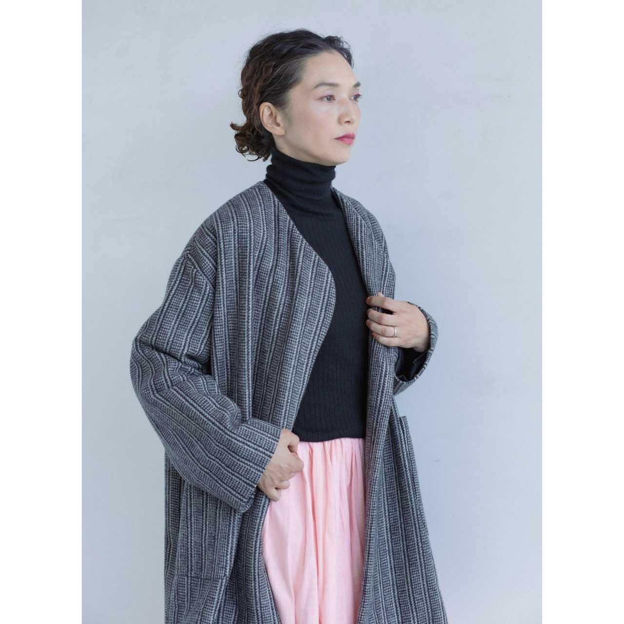 手織りコットンスカート　コットンマットミー　注文品　新品　タイ製 再販☆彡手織りコットンギャザーロングスカート、オレンジ