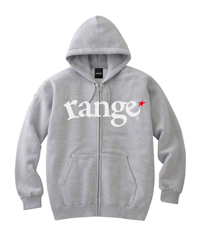  range logo sweat zip hoody