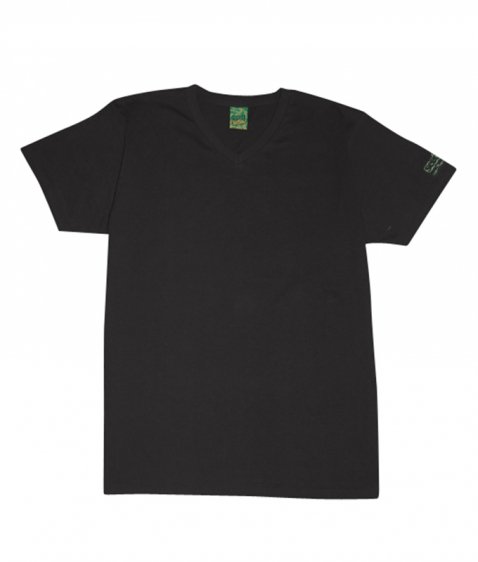 sleeve coop V-neck tee