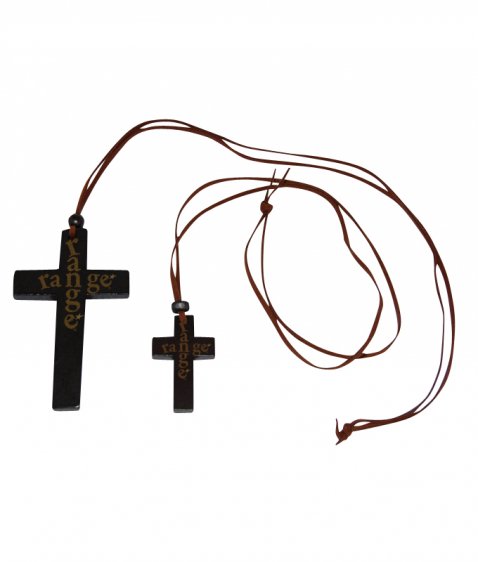 woody cross necklace small