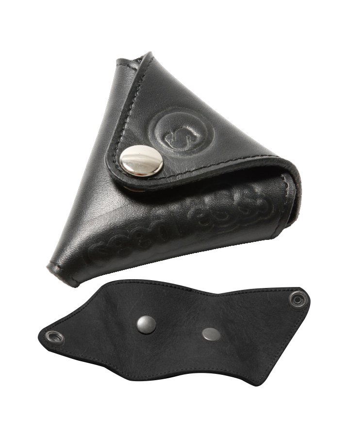 sd leather triangle coin wallet