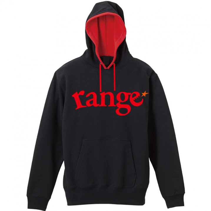  range logo pull over hoody spot color