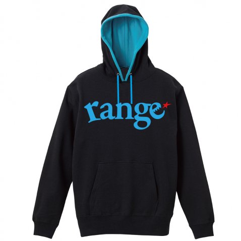  range logo pull over hoody spot color