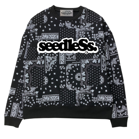  sd paisley all over crew neck