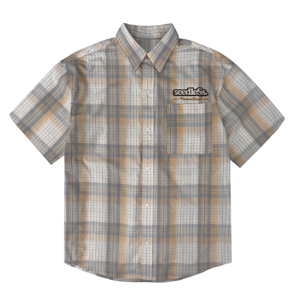  sd laid back color over size check shirts