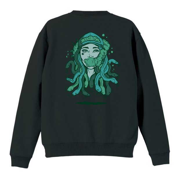  snake green girl crew sweat