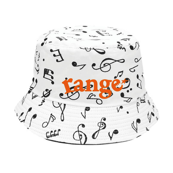  rg musical note bucket hat