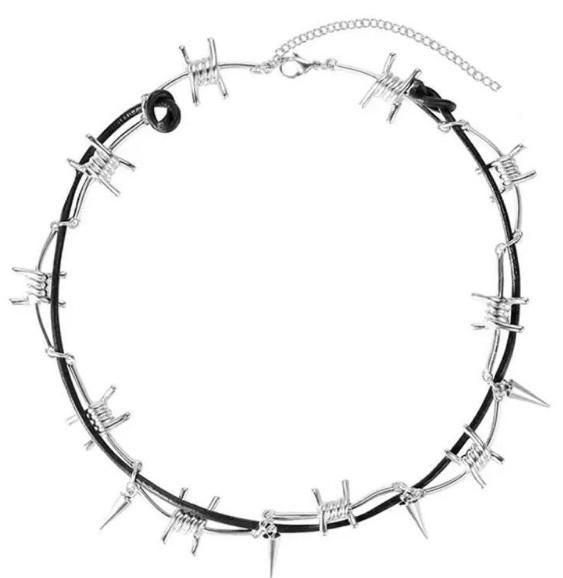  rg barbed wire necklace