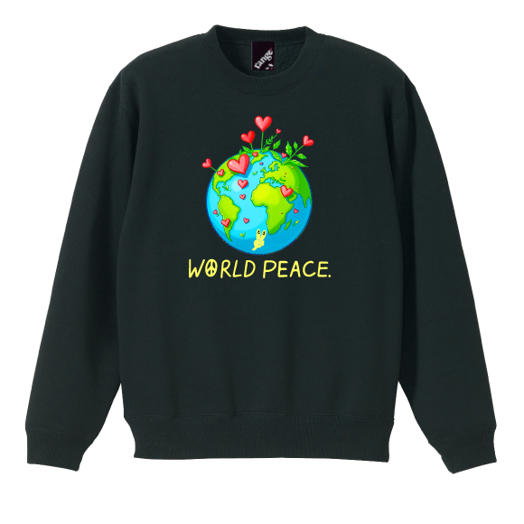  rg Heartful Earth crew sweat 10oz