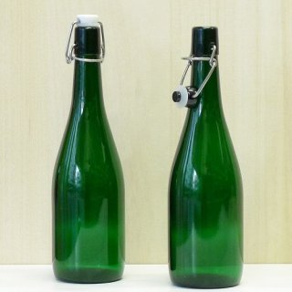 細口瓶（コルク栓・他） 機械栓瓶-720ml 緑