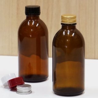 アロマ瓶 200ml 茶細口瓶