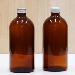 アロマ瓶 500ml 茶細口瓶