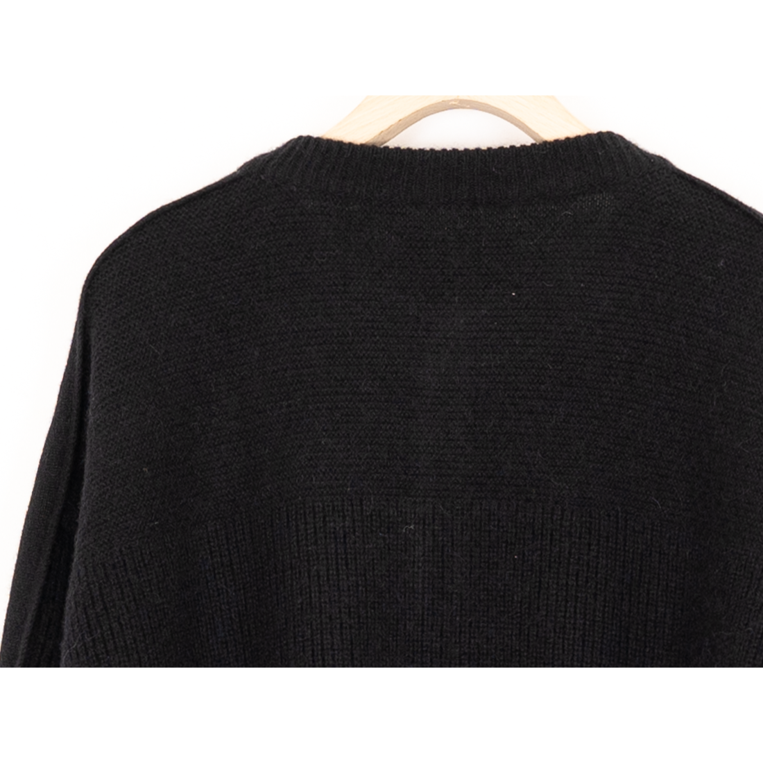 7G ALPACA WOOL CREW NECK RIB CARDIGAN