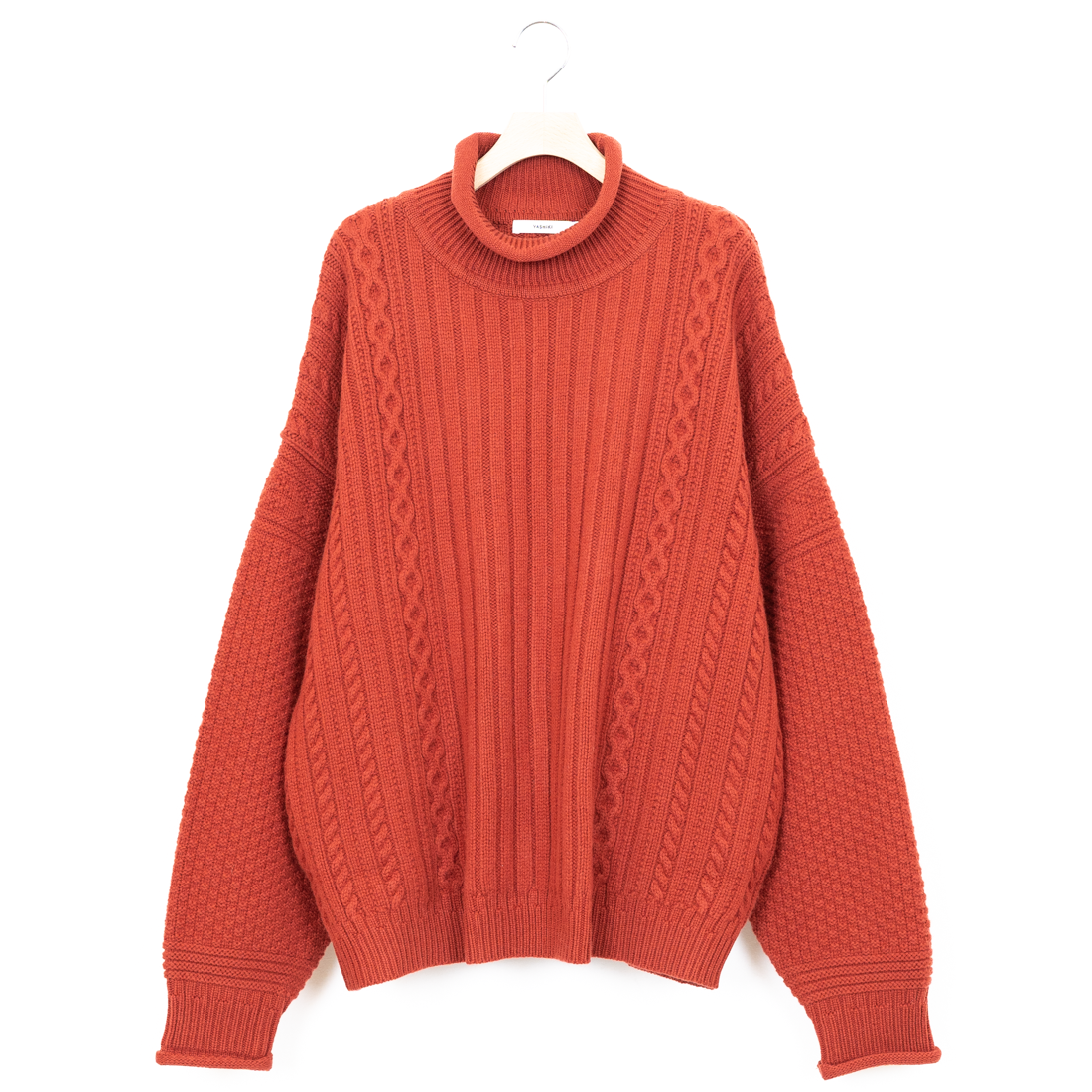 YASHIKI / Shizuku Curl High Neck Knit - carol ONLINE STORE