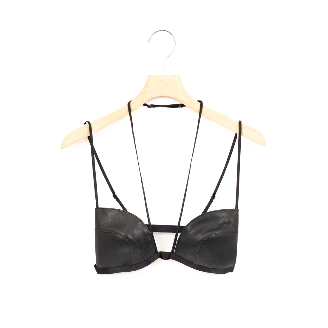 FETICO / FAUX-LEATHER BRA - carol ONLINE STORE