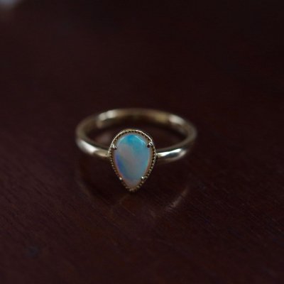 White Opal ring ps 