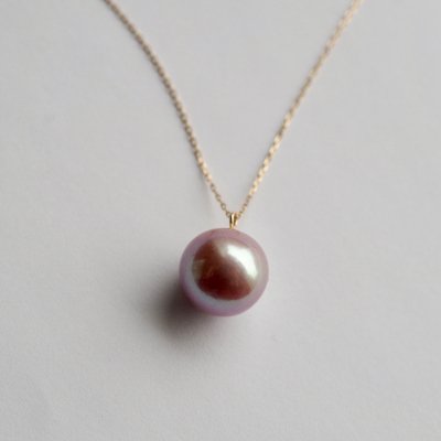 ルベルパールネックレス  Metallic Ruber Pearl Necklace