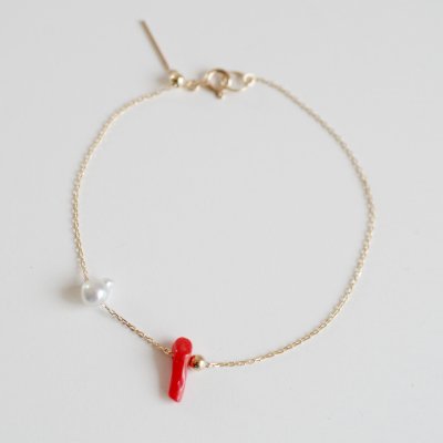 K10 サルディーニャブレスレット Red Coral Bracelet