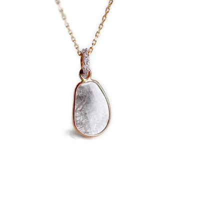 スライスダイヤモンドネックレス　Slice Diamond  necklace K10BPa03