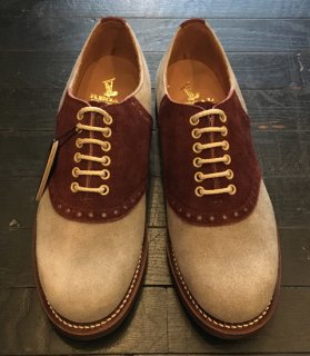 [GLAD HAND×REGAL]SADDLE SUEDE-SHOES/GRAY×BROWN