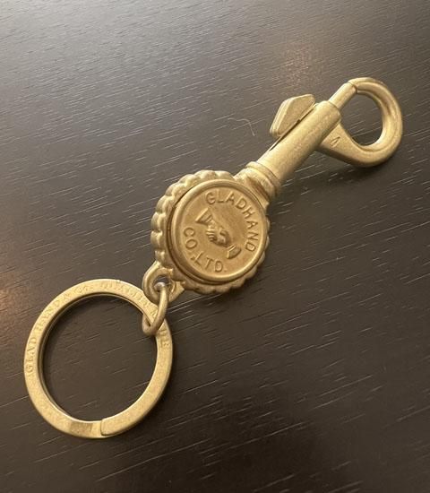 BOTTLE OPENER KEY RING SHAKE HAND GLAD HAND Co. WEIRDO. GANGSTERVILLE. OLD CROW. BY GLADHAND