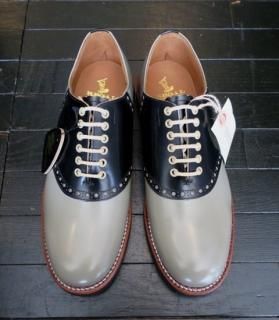 [GLAD HANDREGAL] SADDLE SHOES/GRAYBLACK 