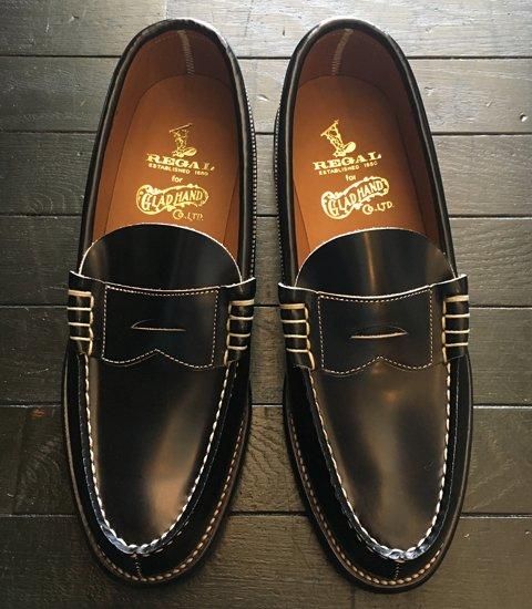 gladhand×REGAL ブラック ローファー 27cm TASSELED SLIP-ON SHOES