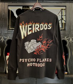 PSYCHO FLAMES - L/S HENRY T-SHIRTS / WRD-22-AW-17