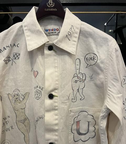 DRAWING CARTOON - COVERALL JACKET / WRD-24-SS-02 - GLAD HAND