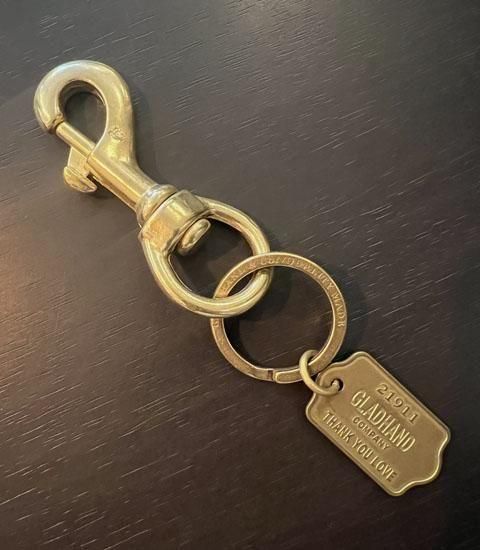 SWIVEL SNAP KEY HOLDER W/DOG TAG - GLAD HAND & Co. WEIRDO