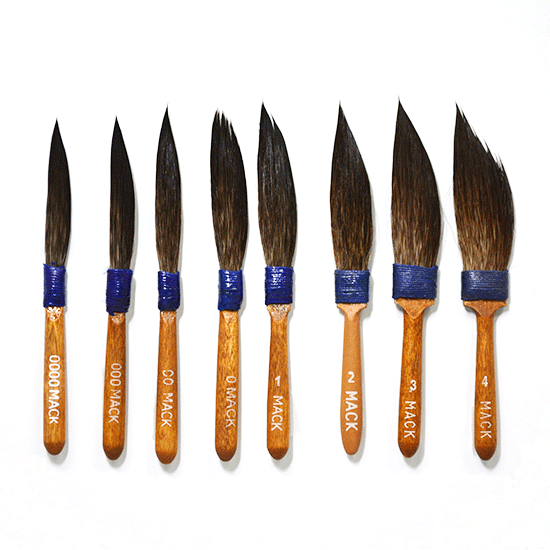 マック シリーズ10 ピンストライプブラシ6本セット SERIES 10 - DAGGER Co. Sign tools supply