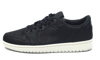 AIR JORDAN 1 RETRO LOW NO SWOOSH 848775-005 BLACK/BLACK-SAIL