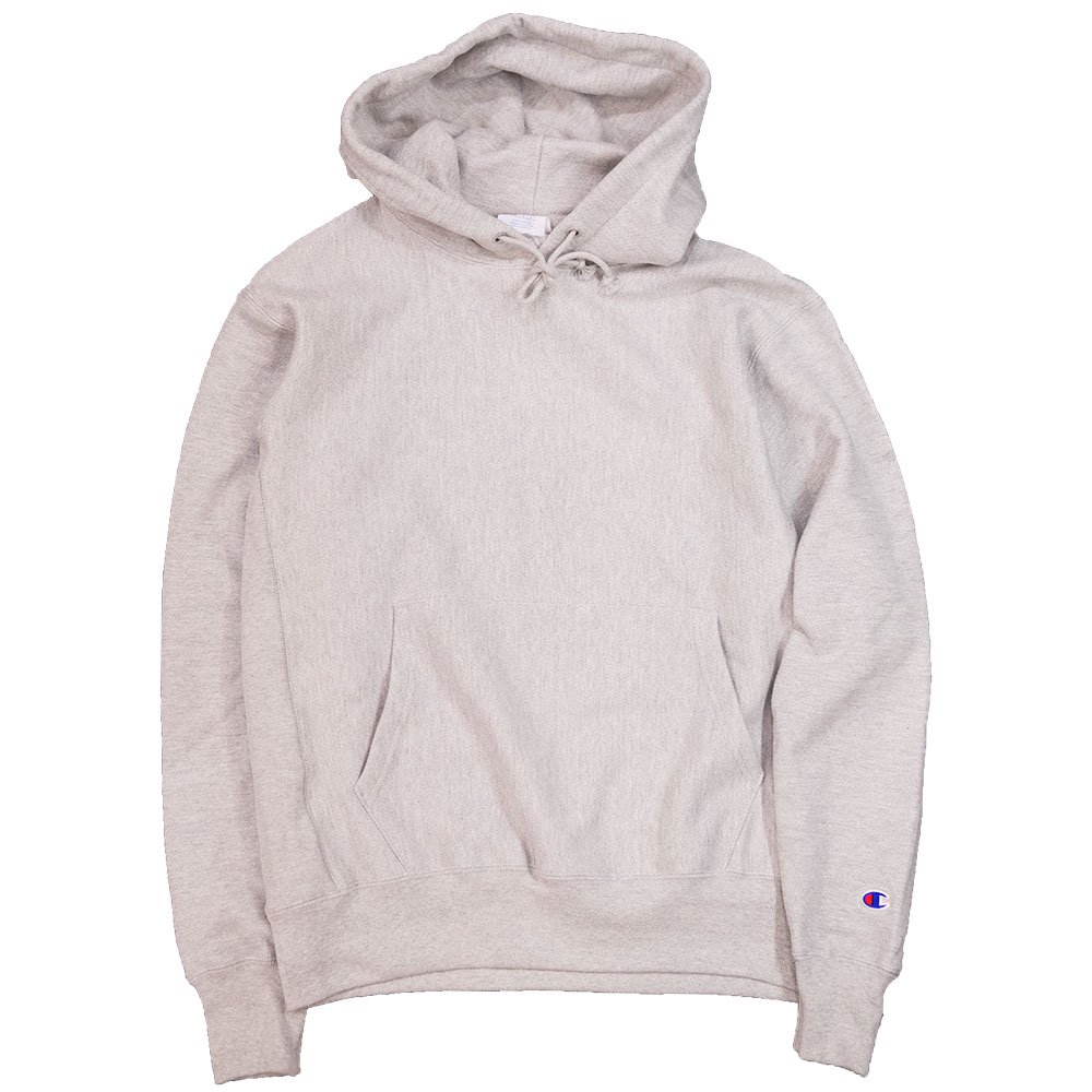 CHAMPION USA [REVER SWEAVE 12oz. PULLOVER HOODIE] (OXFORD GREY 