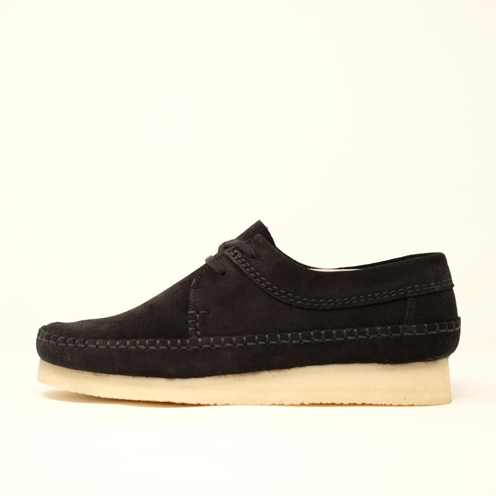 CLARKS ORIGINALS WEAVER BLACK SUEDE