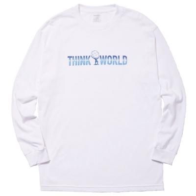 <img class='new_mark_img1' src='https://img.shop-pro.jp/img/new/icons5.gif' style='border:none;display:inline;margin:0px;padding:0px;width:auto;' />WHIMSY SOCKS [THINK WORLD L/S TEE] (WHITE)