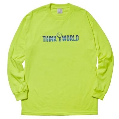 <img class='new_mark_img1' src='https://img.shop-pro.jp/img/new/icons5.gif' style='border:none;display:inline;margin:0px;padding:0px;width:auto;' />WHIMSY SOCKS [THINK WORLD L/S TEE] (SAFETY GREEN)
