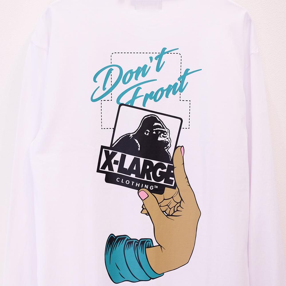 XLARGE® エクストラ ラージ [PEEL OFF L/S TEE] ロンT (WHITE ...