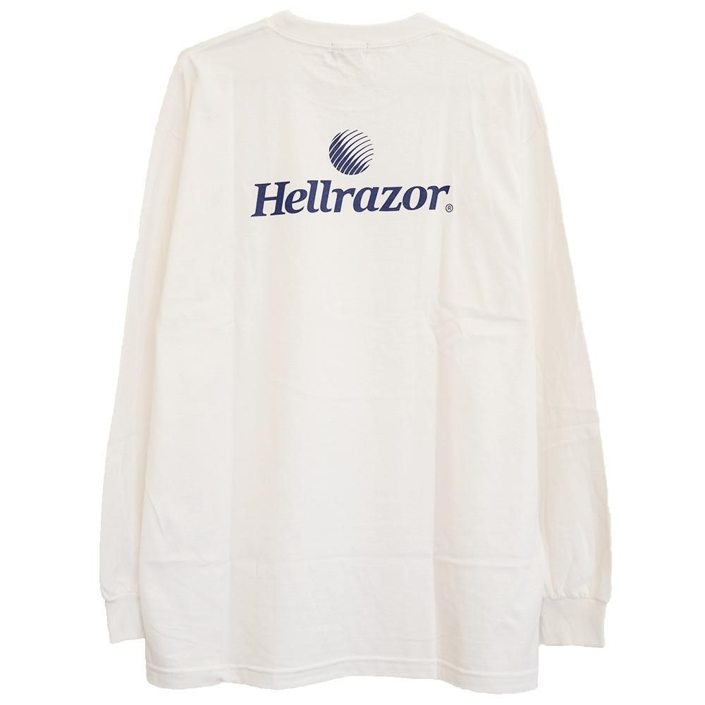 HELLRAZOR ヘルレイザー [TRADEMARK LOGO L/S TEE] ロンT (WHITE