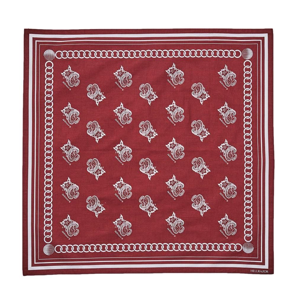 HELLRAZOR ヘルレイザー [ BANDANA ] バンダナ (BURGUNDY)｜スニーカー 