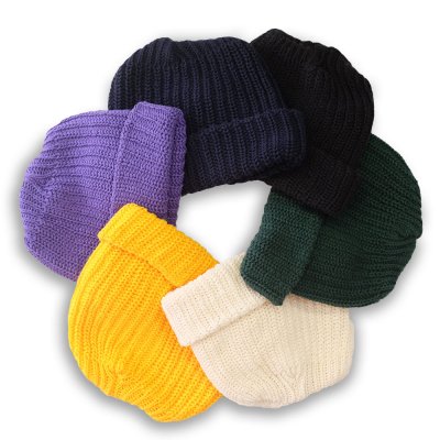 COTTON KNIT BEANIE (6 COLORS)