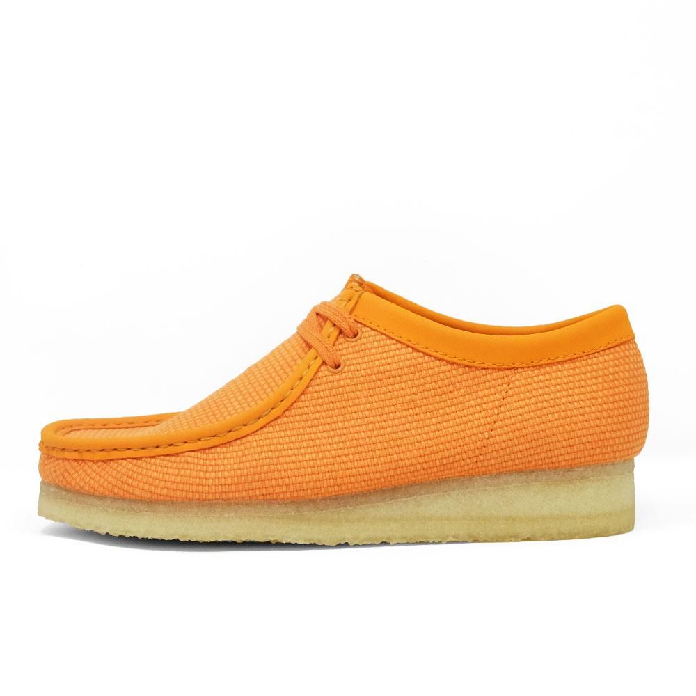 CLARKS ORIGINALS WALLABEE ORANGE TEXTILE