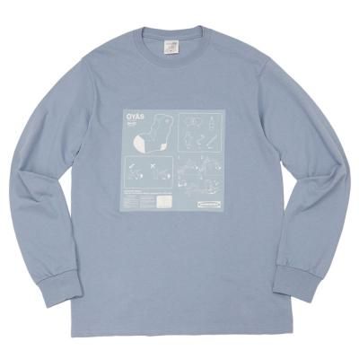WHIMSY [OYAS L/S TEE] (STONE WASHED BLUE)