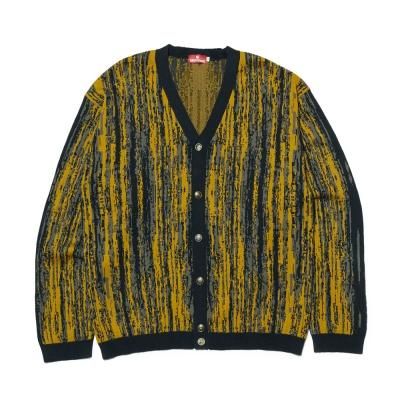 【HELLRAZOR】 KNIT CARDIGAN ニットカーディガン HELLRAZOR MOHAIR RIBKNIT CARDIGAN - MOSS GREEN