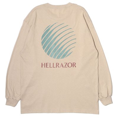 HELLRAZOR [LOGO L/S SHIRT] (SAND)