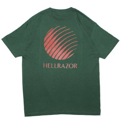 HELLRAZOR [LOGO SHIRT] (FOREST GREEN)