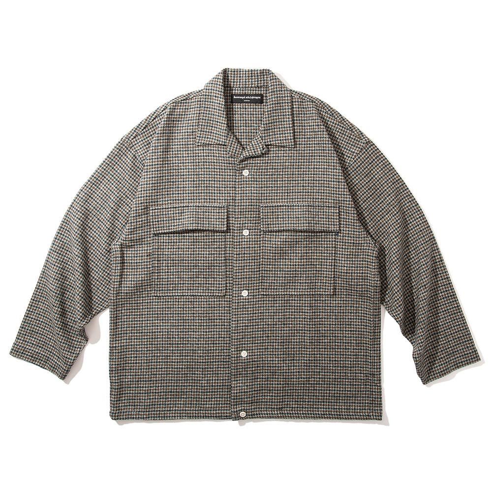 DIASPORA SKATEBOARDS [FLANNEL BOX SHIRT] (GREY)
